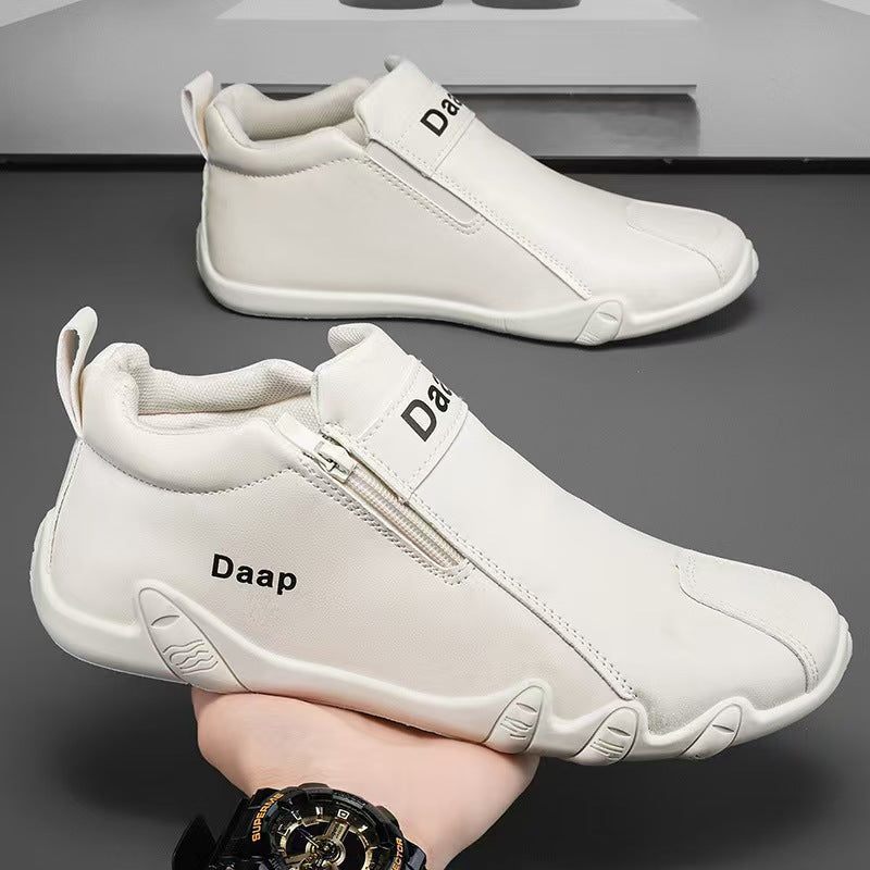 Damen Sneaker Bequem Reißverschluss Komfortabel