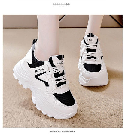 Damen Sneaker Bequem Chunky Sport Schuhe Mesh