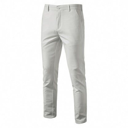 Herren Chino Hose Bequem Elastisch Slim Fit
