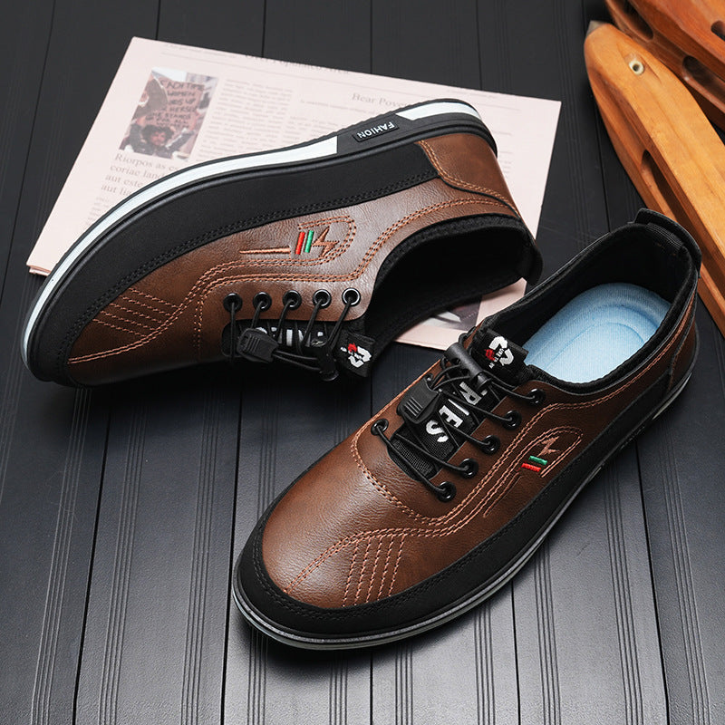 Herren Schnürschuhe Sportlich Atmungsaktiv Rutschfest