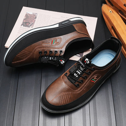 Herren Schnürschuhe Sportlich Atmungsaktiv Rutschfest