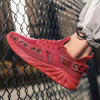 Damen Sneaker Sportlich Netz Atmungsaktiv Rutschfest