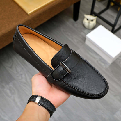 Damen Mokassins Elegante Schnalle Schuhe Heidi Style