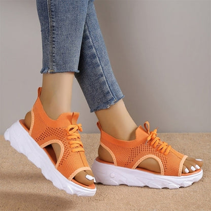 Orthopädische Sandalen Plateau Komfort Schuhe