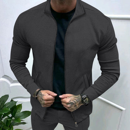 Herren Sportjacke Modern Lässig Stadtlook