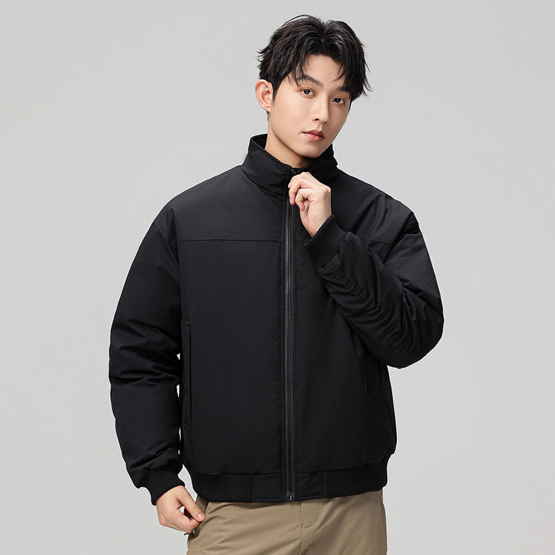 Herren Bomberjacke Modern mit Kragen und Taschen