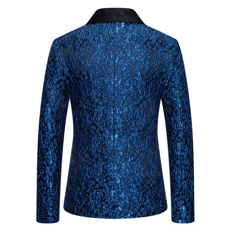 Herren Blazer Smoking Luxus mit Floralem Muster Elegant