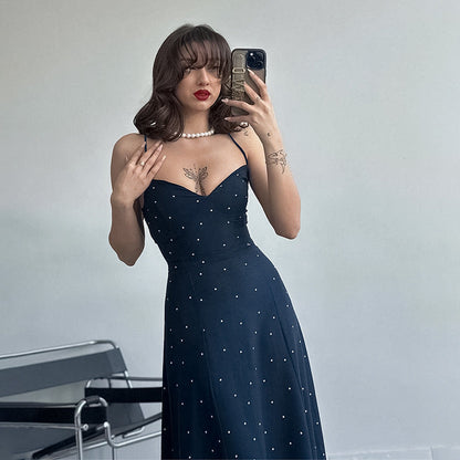 Damen Midikleid Elegant Spitze Träger Kleinanzeigen Modern - BerlinGlamour