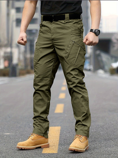 Herren Cargo-Hose Verstellbar Mit Tiefen Taschen