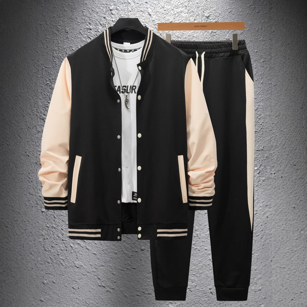 Herren Sportanzug Set Modern mit Kontraststreifen - BerlinGlamour