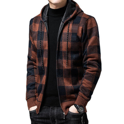 Herren Strickjacke Hoodie Modern Berlin Stil - BerlinGlamour