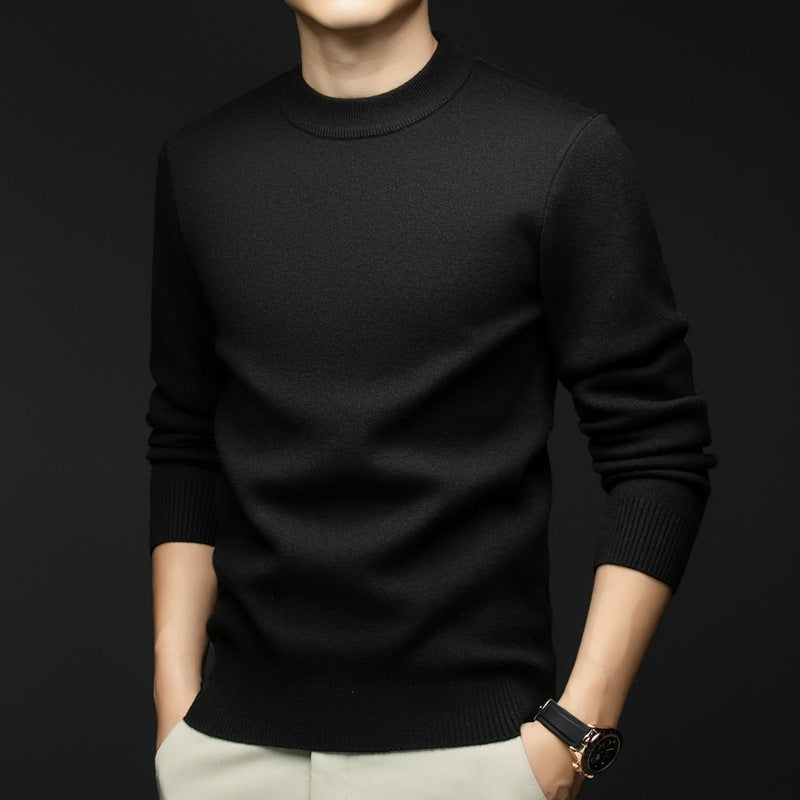 Herren Pullover Lässig Grau Kaschmir
