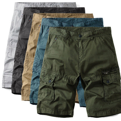 Herren Cargo Shorts Bequem Mit Seitentaschen Verstellbar - BerlinGlamour