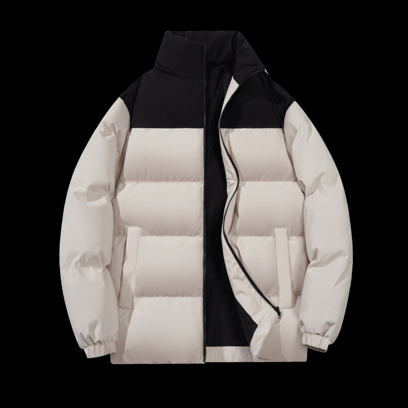 Herren Pufferjacke Warm Isoliert Mit Kragen