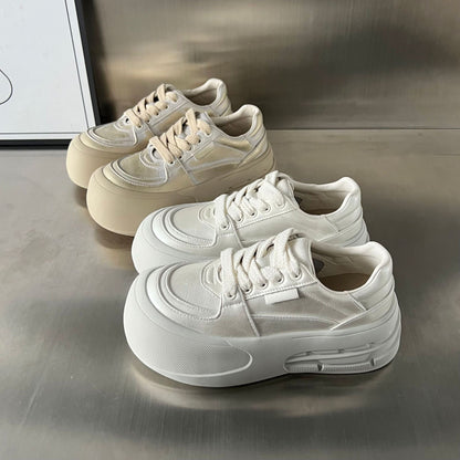 Damen Sneaker PlateauSchuhe Hoch mit Mesh Oberfläche