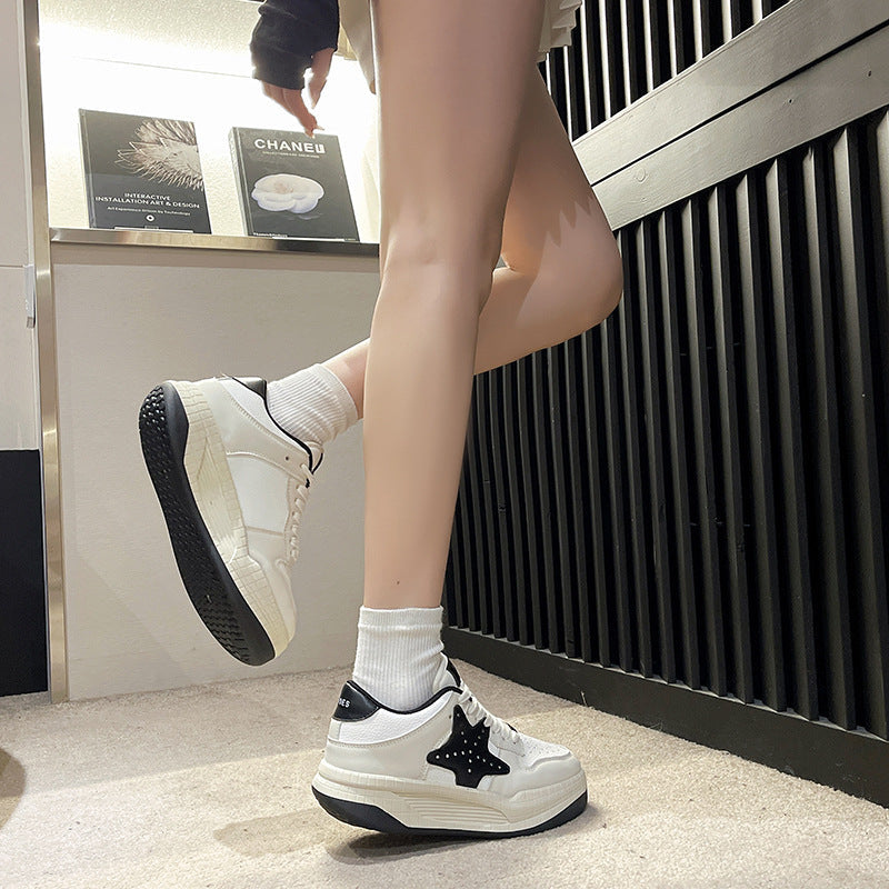 Damen Sneaker Sternen-Design Trendy Frauen Schuhe