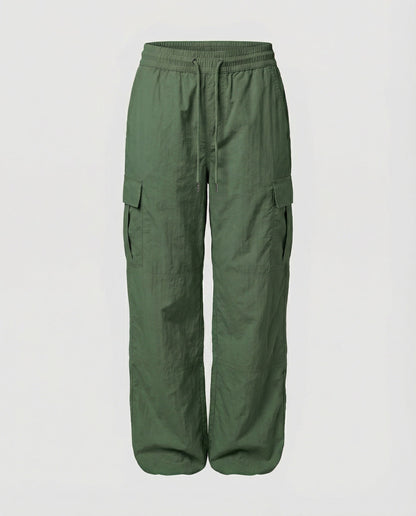 Damen Cargohose Hochgeschnitten Elastisch Bequem