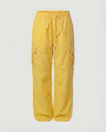 Damen Cargohose Hochgeschnitten Elastisch Bequem