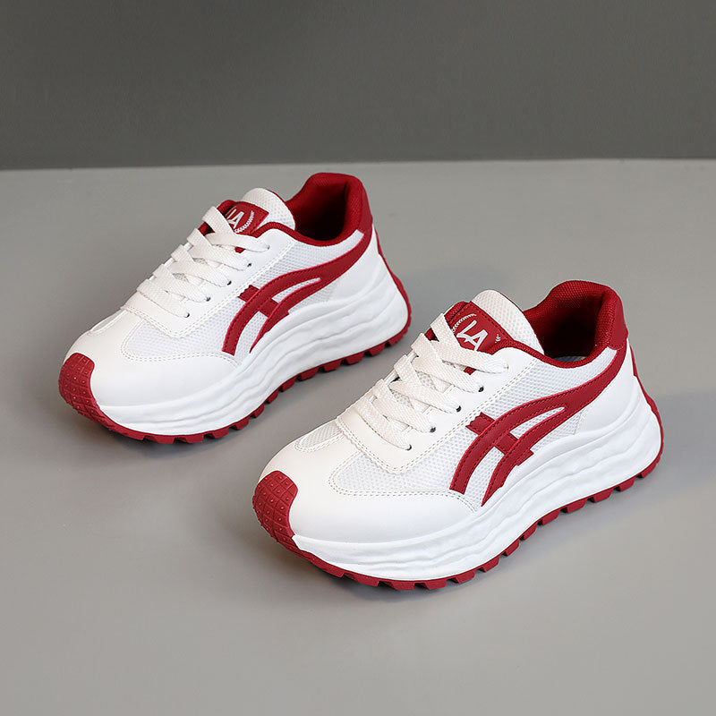 Damen Sneaker Atmungsaktiv Mesh Oberfläche Laufsohle