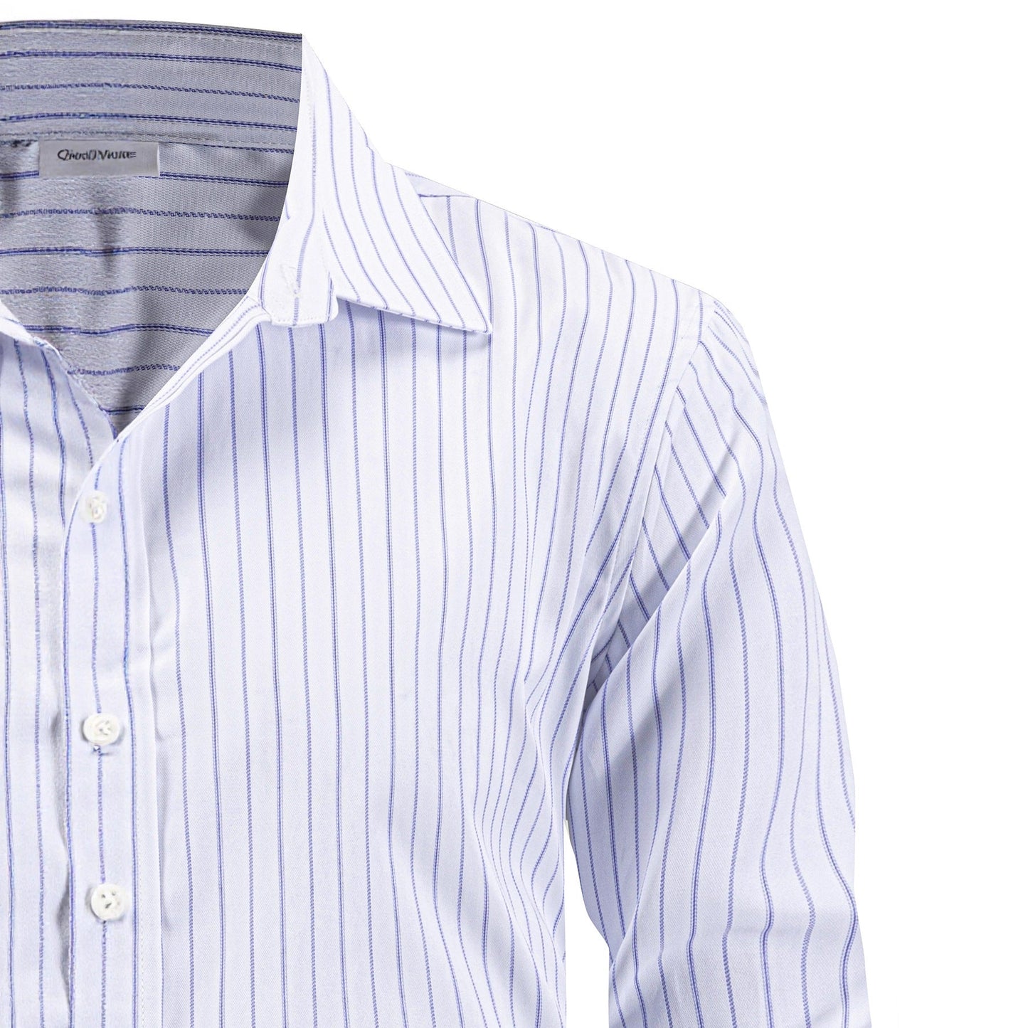 Herren Langarmhemd Streifen Modern Schnitt Komfort Passform