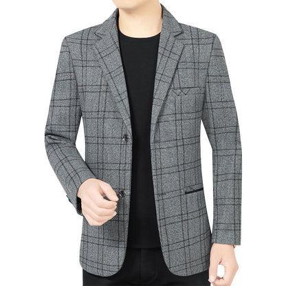 Herren Blazer Kariert Modern Slim Fit