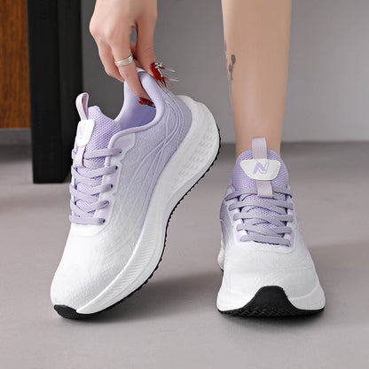 Damen Laufschuhe Leicht atmungsaktiv Sportschuhe Schwarz