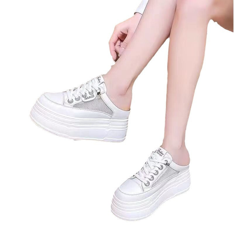 Damen Plateausneaker Mesh Bequem Schnellmodell