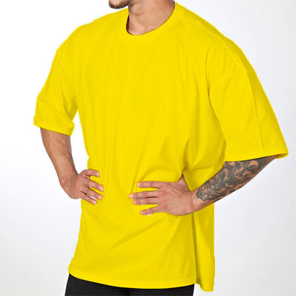 Herren T-Shirt Oversized Baumwolle Rundhals
