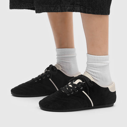 Damen Sneaker Veloursleder Bequem Komfortschuhe Heidi Style