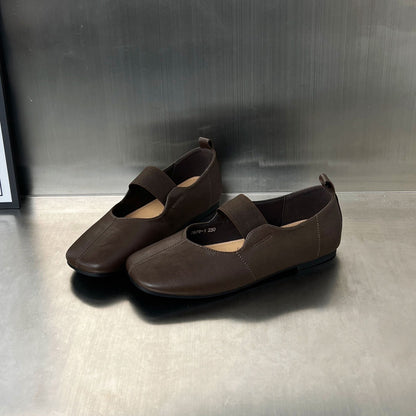 Damen Schuhe Slip-On Elegante Riemenverschluss Modern
