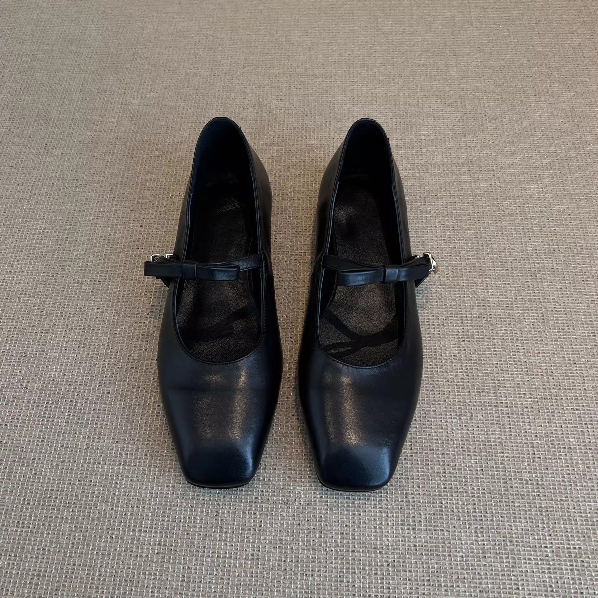 Damen Ballerinas Elegante Riemen Schuhe Quadratisch - BerlinGlamour