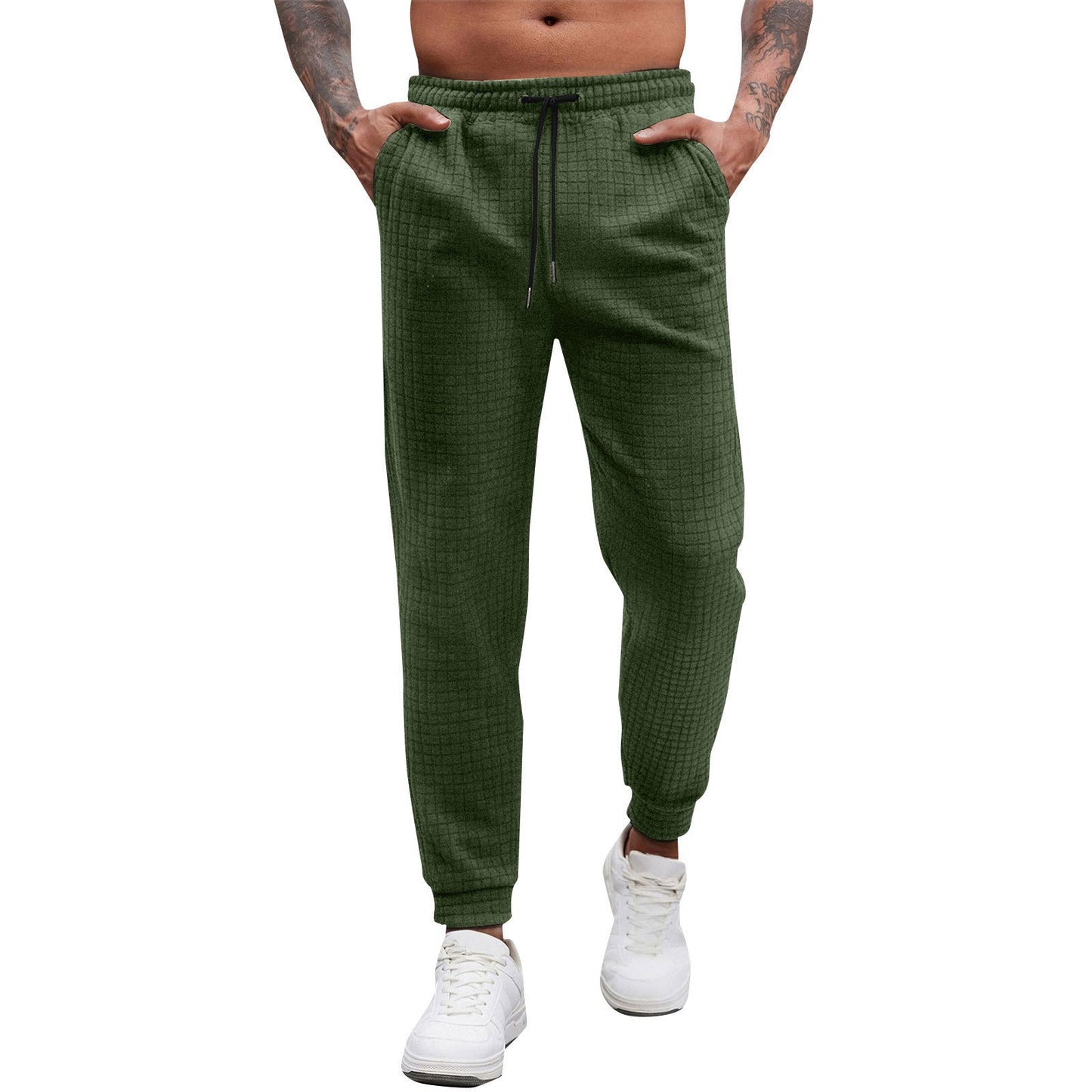 Herren Sweatpants Bequem Elastisch Mit Struktur
