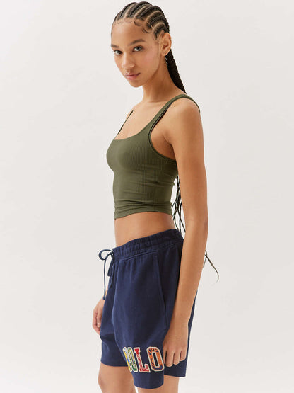 Damen Tanktop Gerippt Trendy Sommer