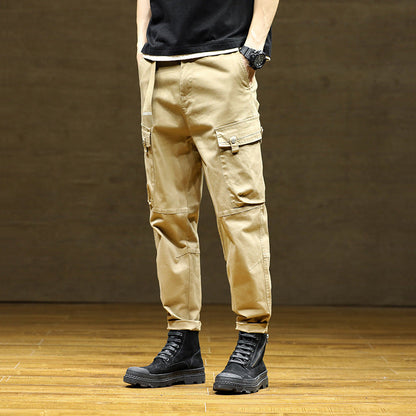 Herren Cargo-Hose Vieltaschig Verstellbar Modern