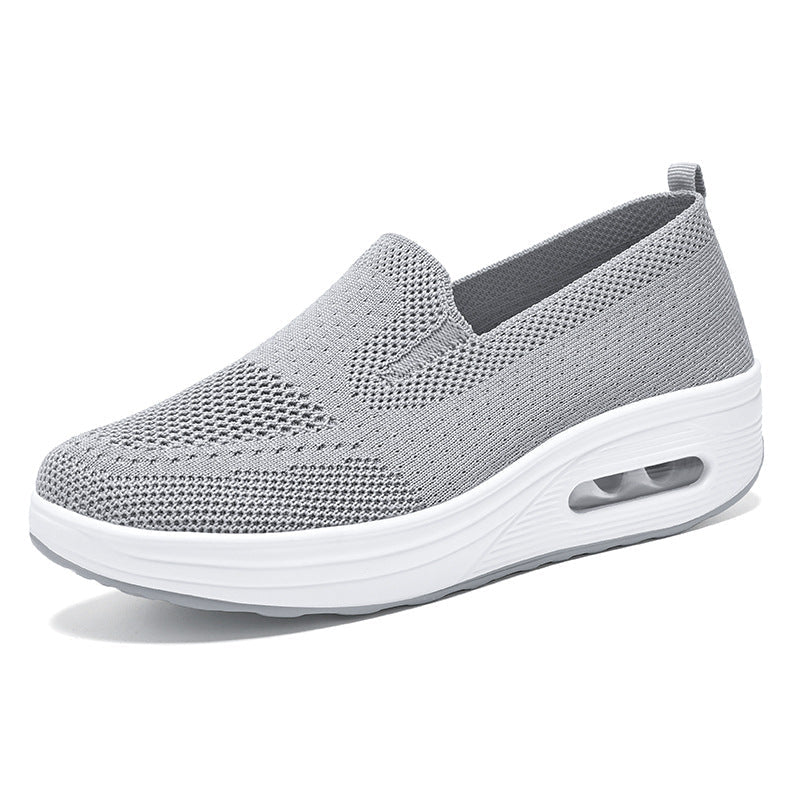 Damen Sneaker Bequem Slip On Weich