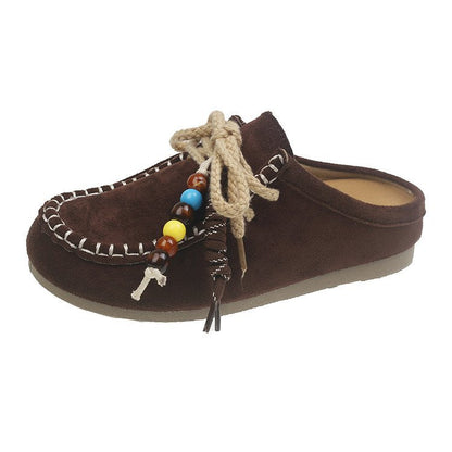 Damen Mokassins Bequem Modisch Mit Dekoration