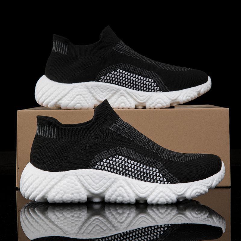 Damen Sneaker Atmungsaktiv Strick Schuhe Rutschfest