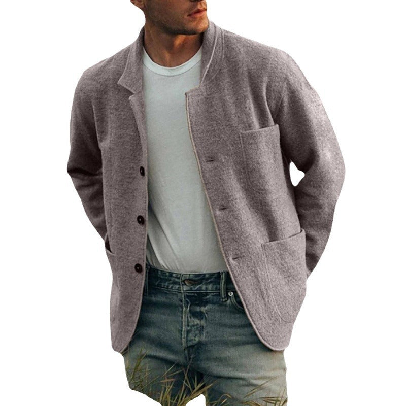 Herren Cardigan Jacke Elegant Bequem Mit Taschen