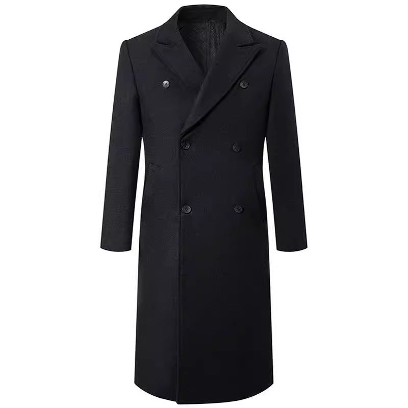 Eleganter Herren Mantel Tailliert Slim Fit Übergröße