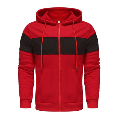 Herren Sportjacke Kapuzenjacke Atmungsaktiv Reißverschluss