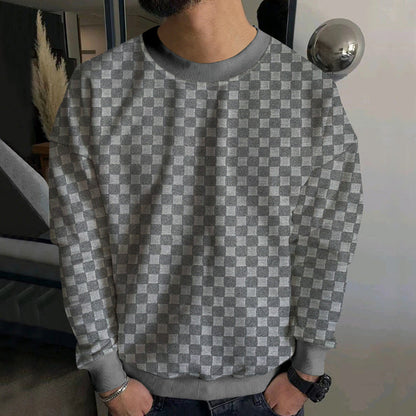 Herren Sweatshirt Modern Lässig Strukturiert