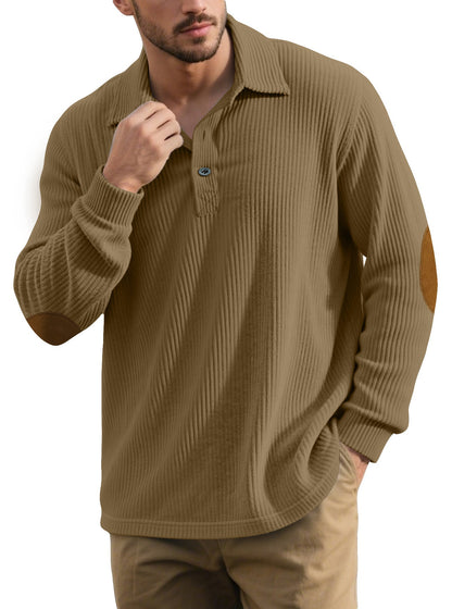 Herren Polohemd Langarm Elegant Berlin Style
