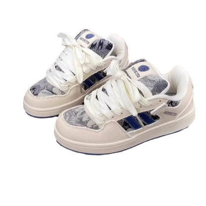 Damen Sneaker Sportschuhe Modisch Strukturiert