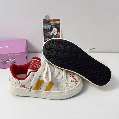 Damen Sneaker Bunt Grafik Bequem