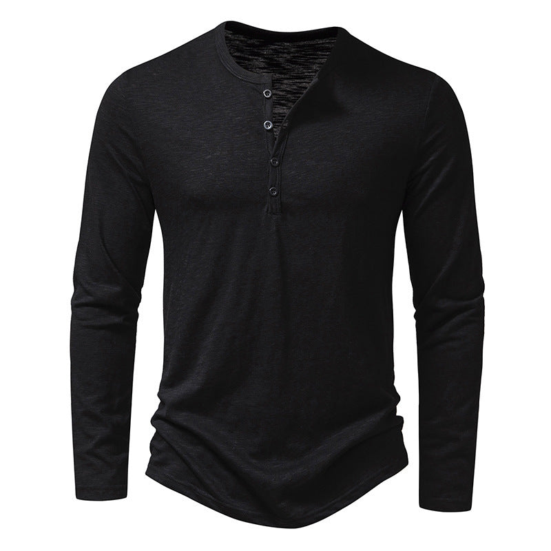 Herren Langarmhemd Knopfleiste Modern Berlin Style