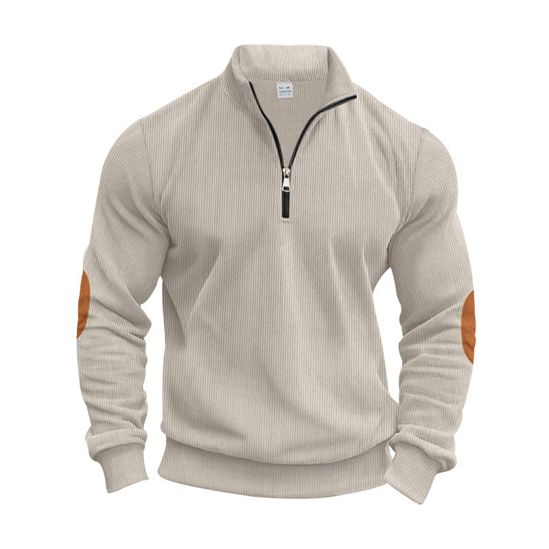 Herren Strickpullover Modern mit Reißverschluss Elegant