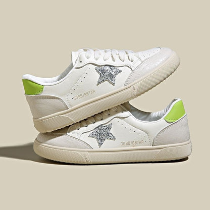 Damen Sneaker Sternen-Design Sportlich Casual Schuhe