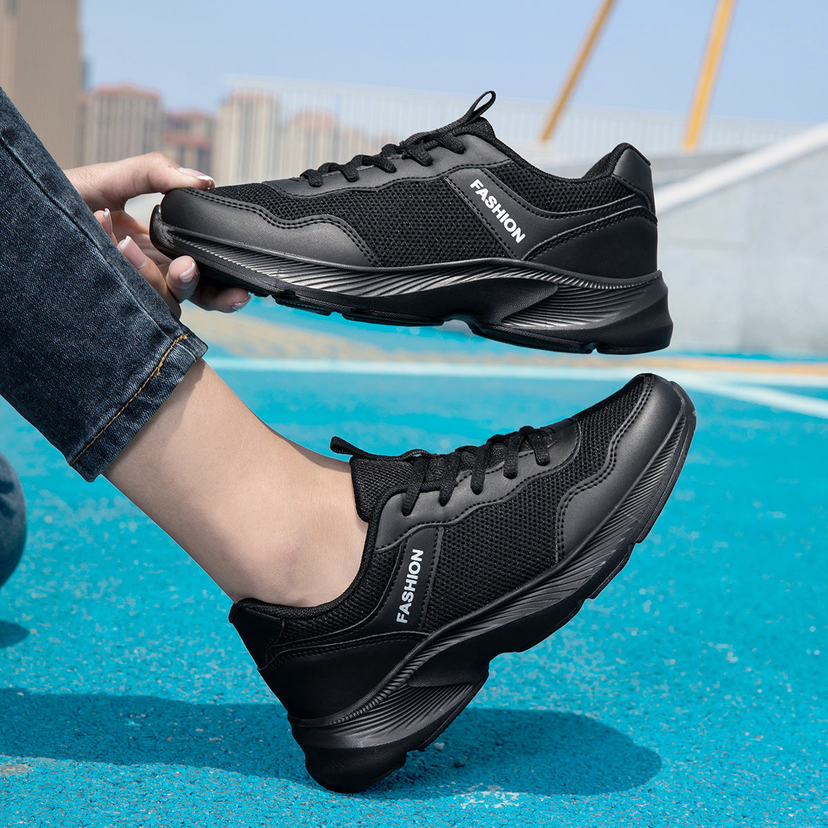 Damen Freizeitschuhe Atmungsaktiv Rutschfest Mit Dämpfung