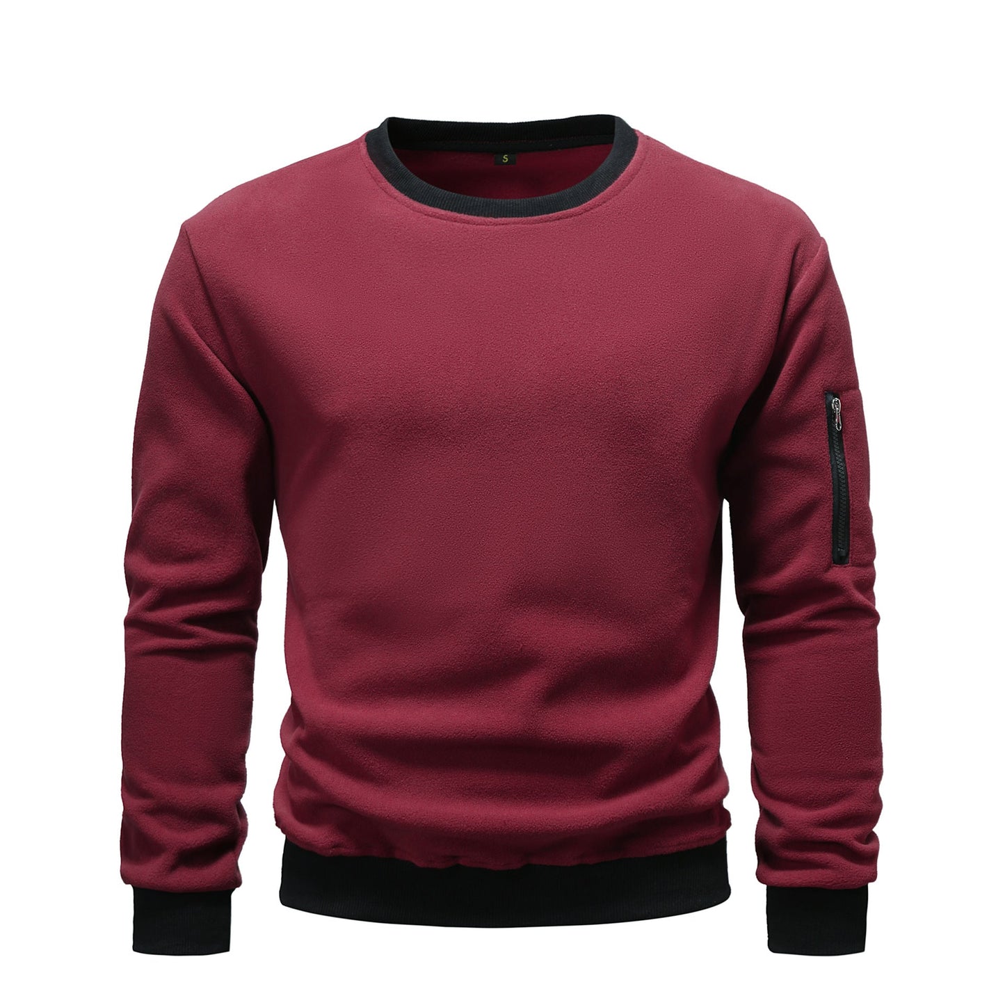 Herren Fleece Sweatshirt Kapuzenpullover Mit Seitentasche
