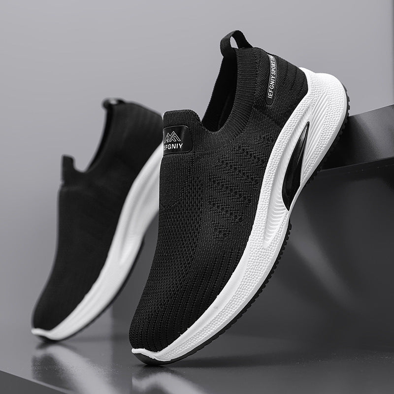 Damen Sneaker Bequem Atmungsaktiv Strick Obermaterial